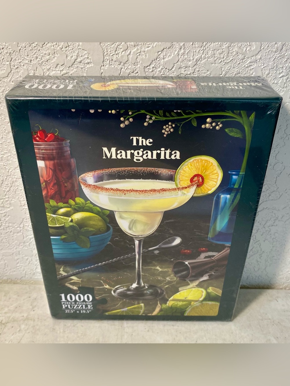 The Margarita 1000 Piece Jigsaw Puzzle Grasper Global Tequila Lime Recipe New!